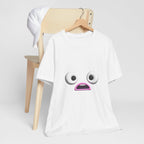 Shocked Face Expression Emoji Face Cute T-Shirt — Funny Minimal Mood Graphic Tee