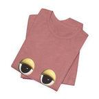 Unimpressed Mood Face T-Shirt – Funny Minimalist Graphic Tee Face