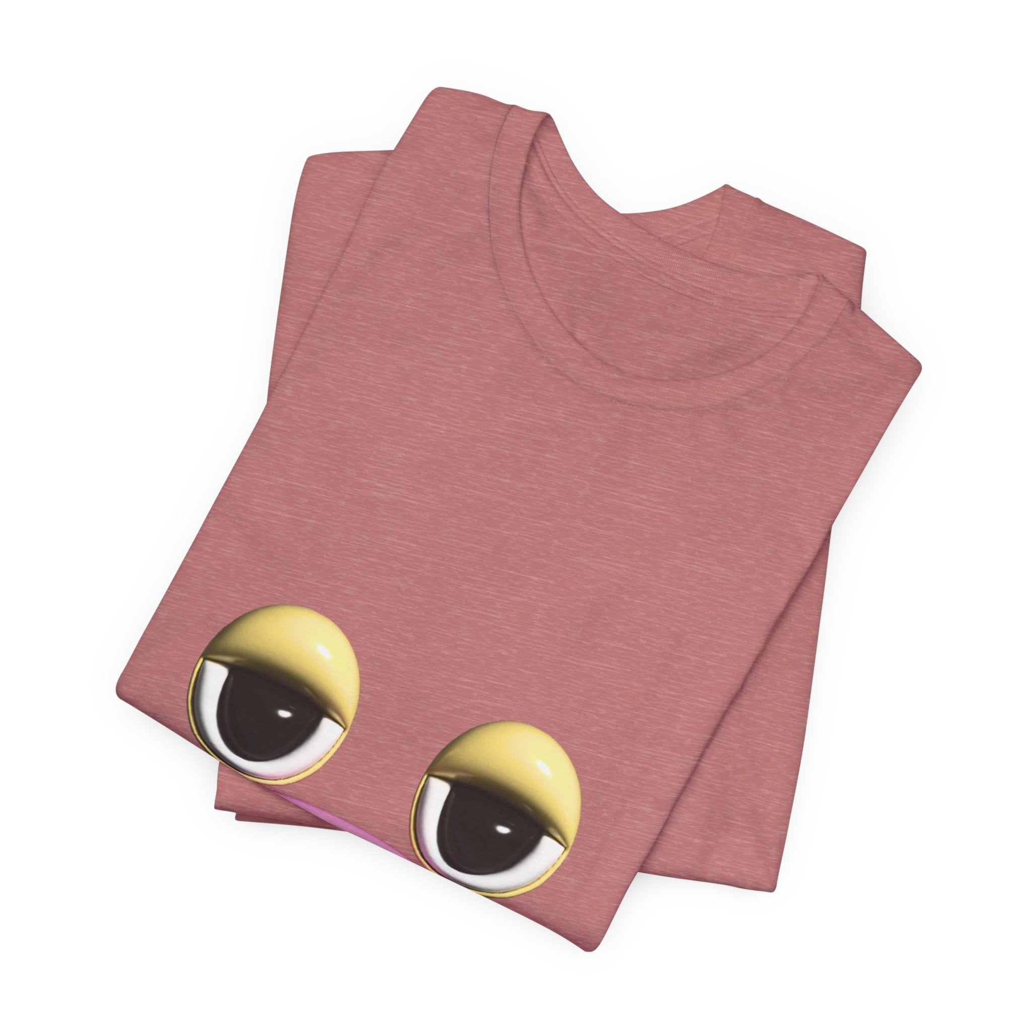 Unimpressed Mood Face T-Shirt – Funny Minimalist Graphic Tee Face