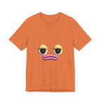 Unimpressed Mood Face T-Shirt – Funny Minimalist Graphic Tee Face