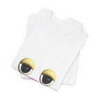 Unimpressed Mood Face T-Shirt – Funny Minimalist Graphic Tee Face