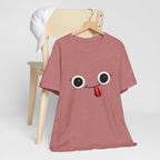 Cute Silly Emoji Face T-Shirt — Minimal Cute Graphic Tee