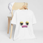 Unimpressed Mood Face T-Shirt – Funny Minimalist Graphic Tee Face