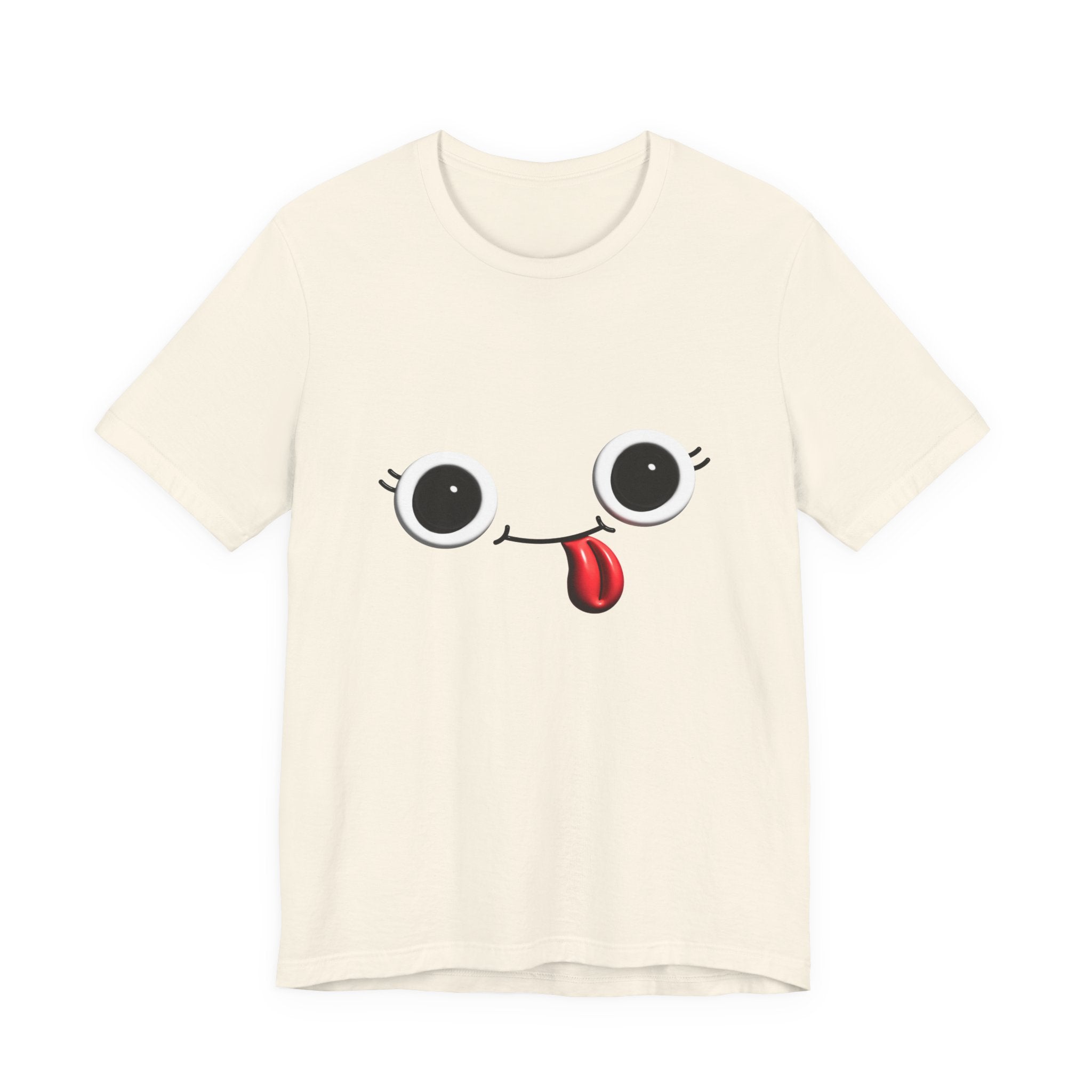 Cute Silly Emoji Face T-Shirt — Minimal Cute Graphic Tee