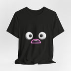 Shocked Face Expression Emoji Face Cute T-Shirt — Funny Minimal Mood Graphic Tee