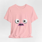 Shocked Face Expression Emoji Face Cute T-Shirt — Funny Minimal Mood Graphic Tee