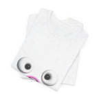 Shocked Face Expression Emoji Face Cute T-Shirt — Funny Minimal Mood Graphic Tee