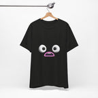 Shocked Face Expression Emoji Face Cute T-Shirt — Funny Minimal Mood Graphic Tee