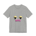 Unimpressed Mood Face T-Shirt – Funny Minimalist Graphic Tee Face