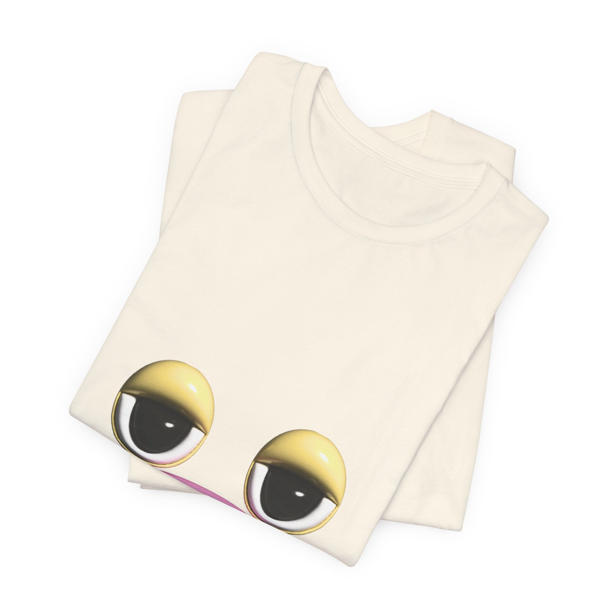 Unimpressed Mood Face T-Shirt – Funny Minimalist Graphic Tee Face