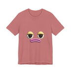 Unimpressed Mood Face T-Shirt – Funny Minimalist Graphic Tee Face