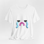 Sad but cute Emoji Face T-Shirt — Minimal Relatable Aesthetic Graphic Tee