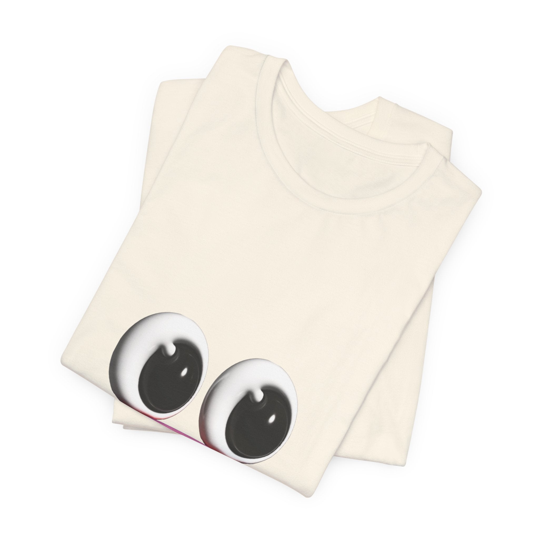 Sad Emoji Face T-Shirt — Cute Pink Pout Graphic Tee