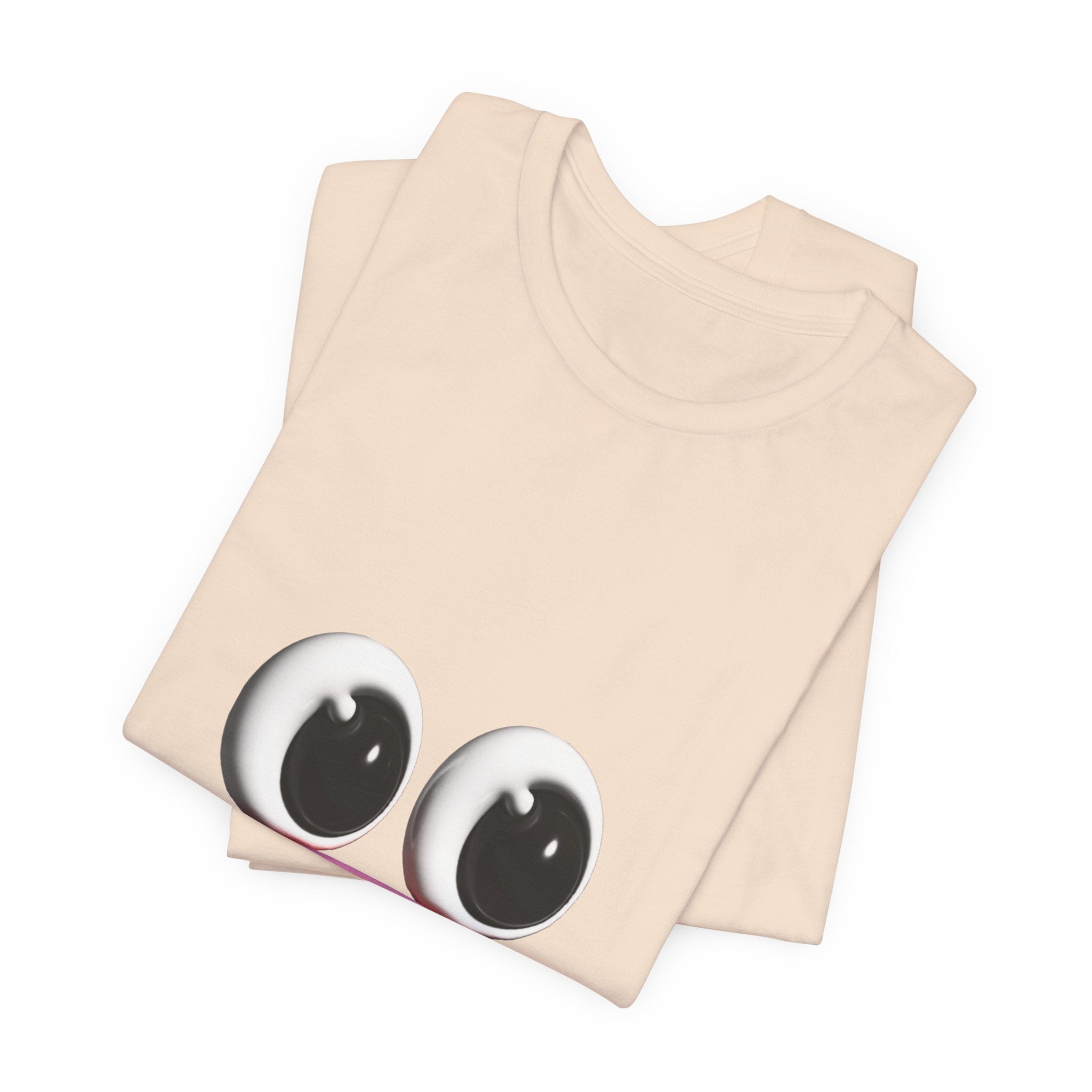 Sad Emoji Face T-Shirt — Cute Pink Pout Graphic Tee