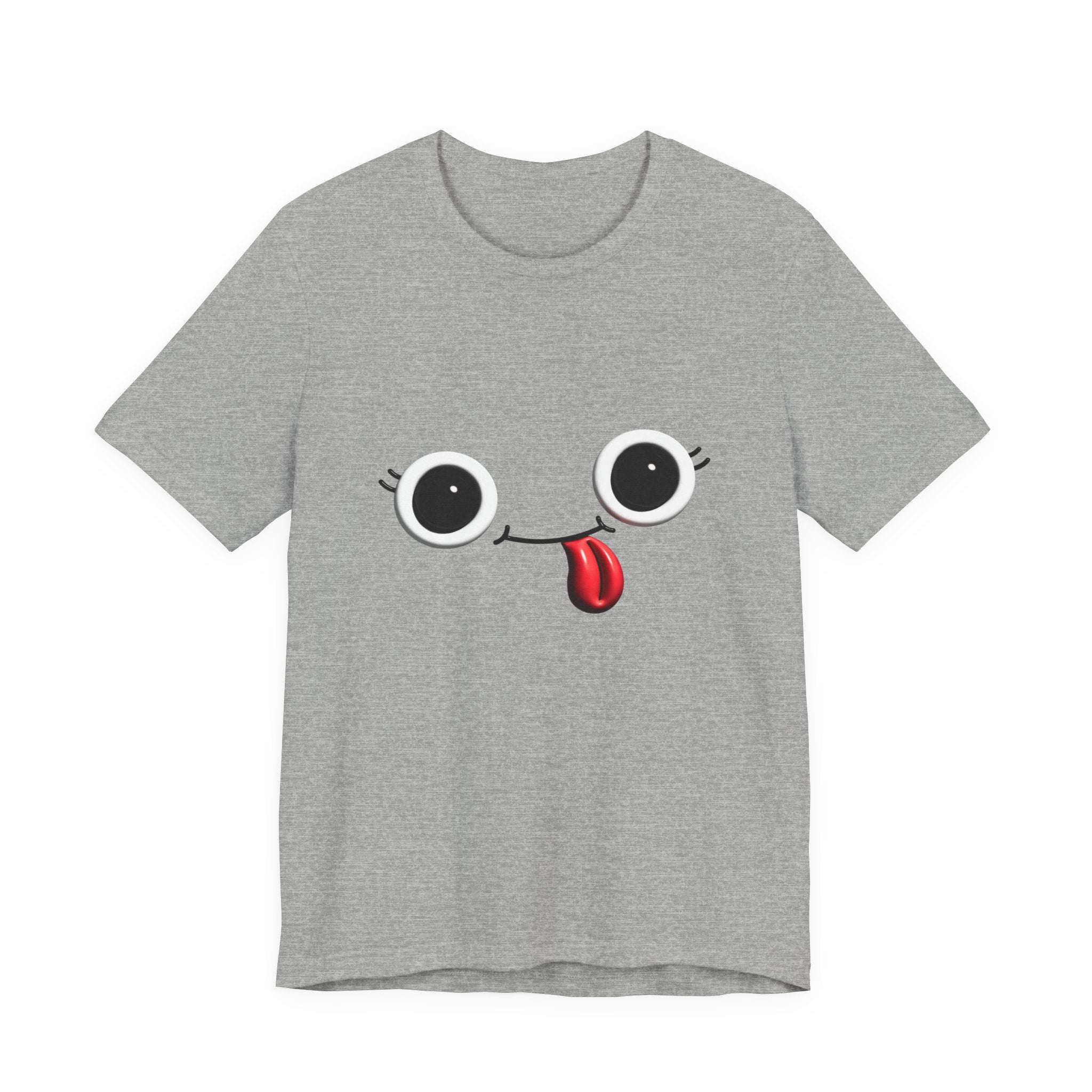 Cute Silly Emoji Face T-Shirt — Minimal Cute Graphic Tee
