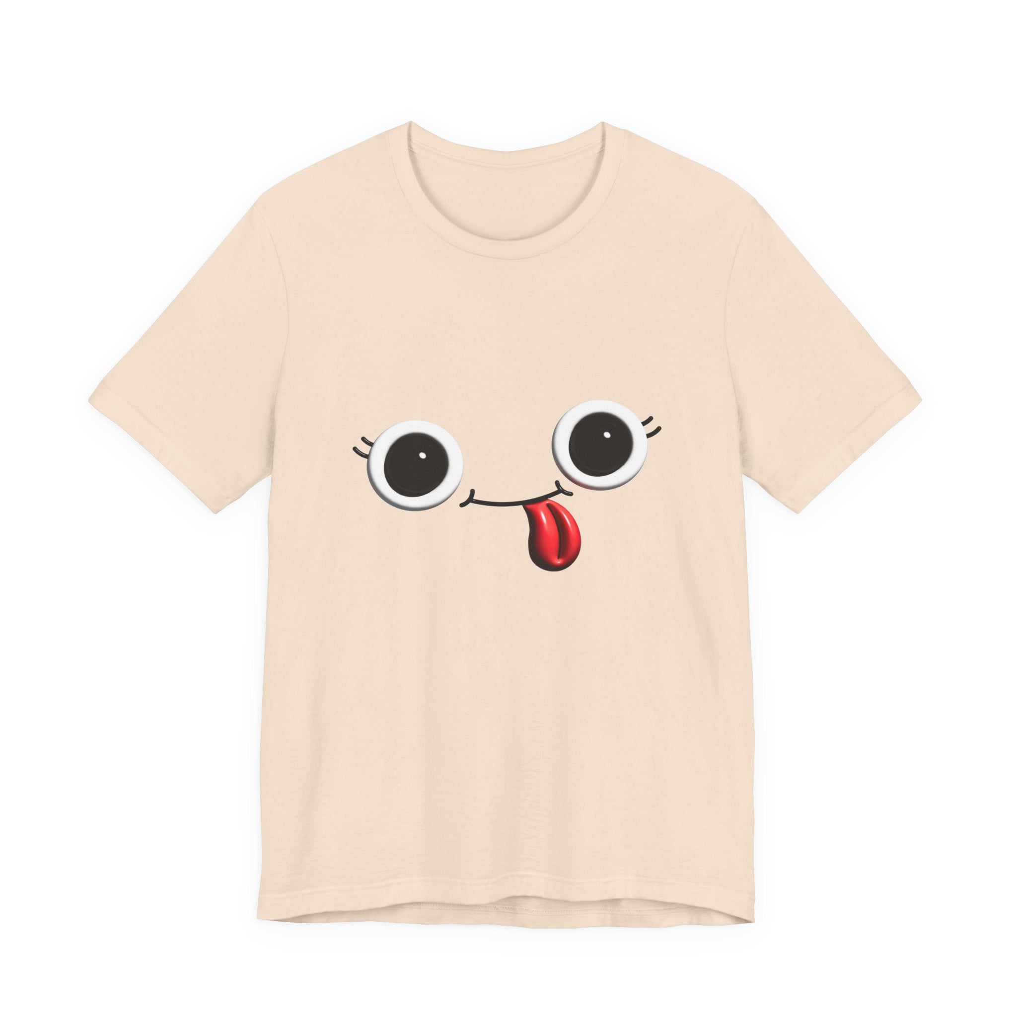 Cute Silly Emoji Face T-Shirt — Minimal Cute Graphic Tee