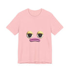 Unimpressed Mood Face T-Shirt – Funny Minimalist Graphic Tee Face