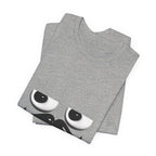 Funny Mustache Eyes T-Shirt – Minimalist Humor Emoji Face Graphic Tee