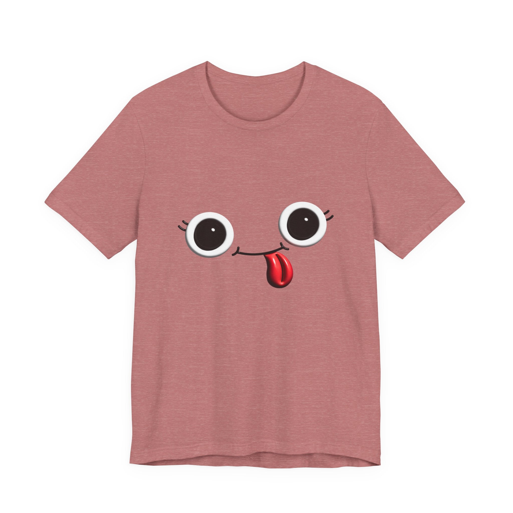 Cute Silly Emoji Face T-Shirt — Minimal Cute Graphic Tee