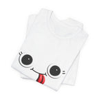 Cute Silly Emoji Face T-Shirt — Minimal Cute Graphic Tee