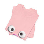 Shocked Face Expression Emoji Face Cute T-Shirt — Funny Minimal Mood Graphic Tee