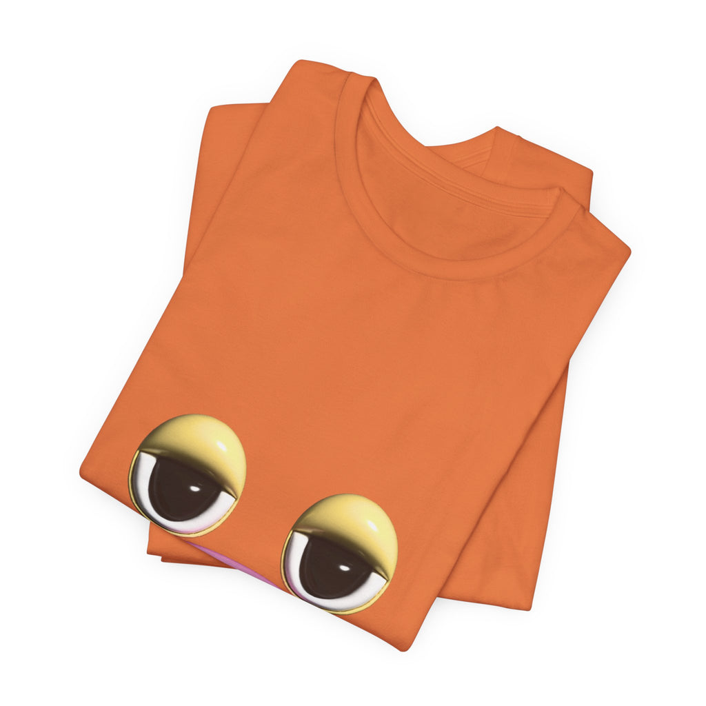 Unimpressed Mood Face T-Shirt – Funny Minimalist Graphic Tee Face