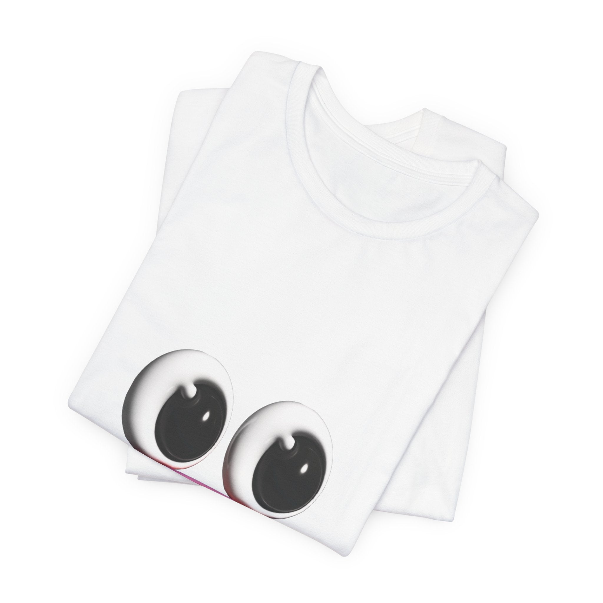 Sad Emoji Face T-Shirt — Cute Pink Pout Graphic Tee