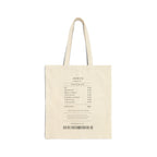 Canvas Tote Bag — Minimalist 'Jesus Tracklist' Scripture Tote (Eco-Friendly Everyday Bag)