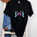 Sad but cute Emoji Face T-Shirt — Minimal Relatable Aesthetic Graphic Tee