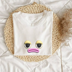 Unimpressed Mood Face T-Shirt – Funny Minimalist Graphic Tee Face