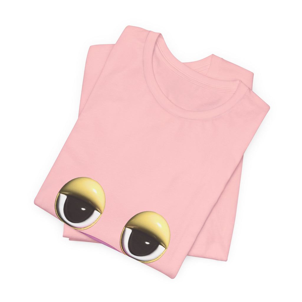 Unimpressed Mood Face T-Shirt – Funny Minimalist Graphic Tee Face