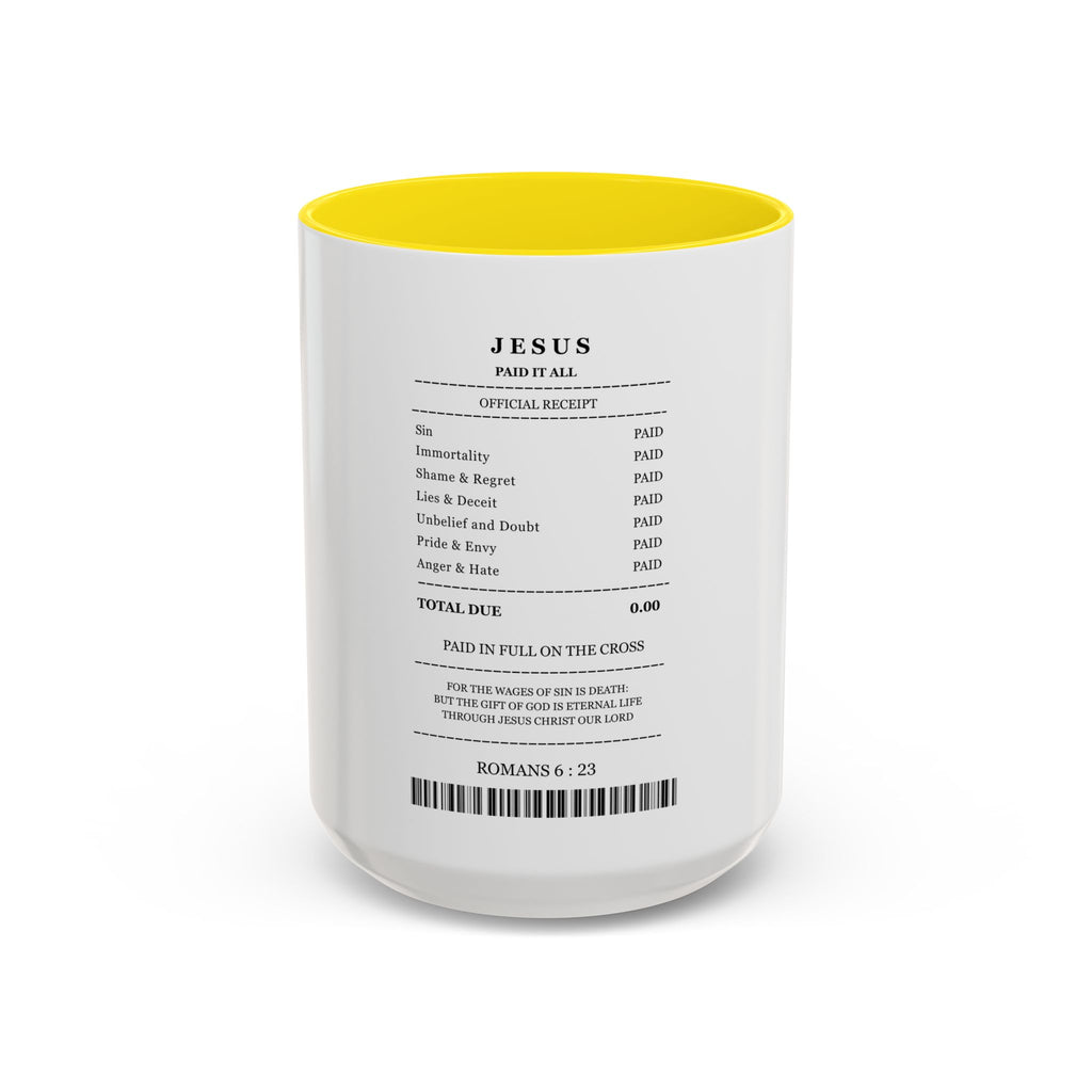 Jesus 'Paid in Full' Coffee Mug (11/15oz) | Faith Based Coffee Mug