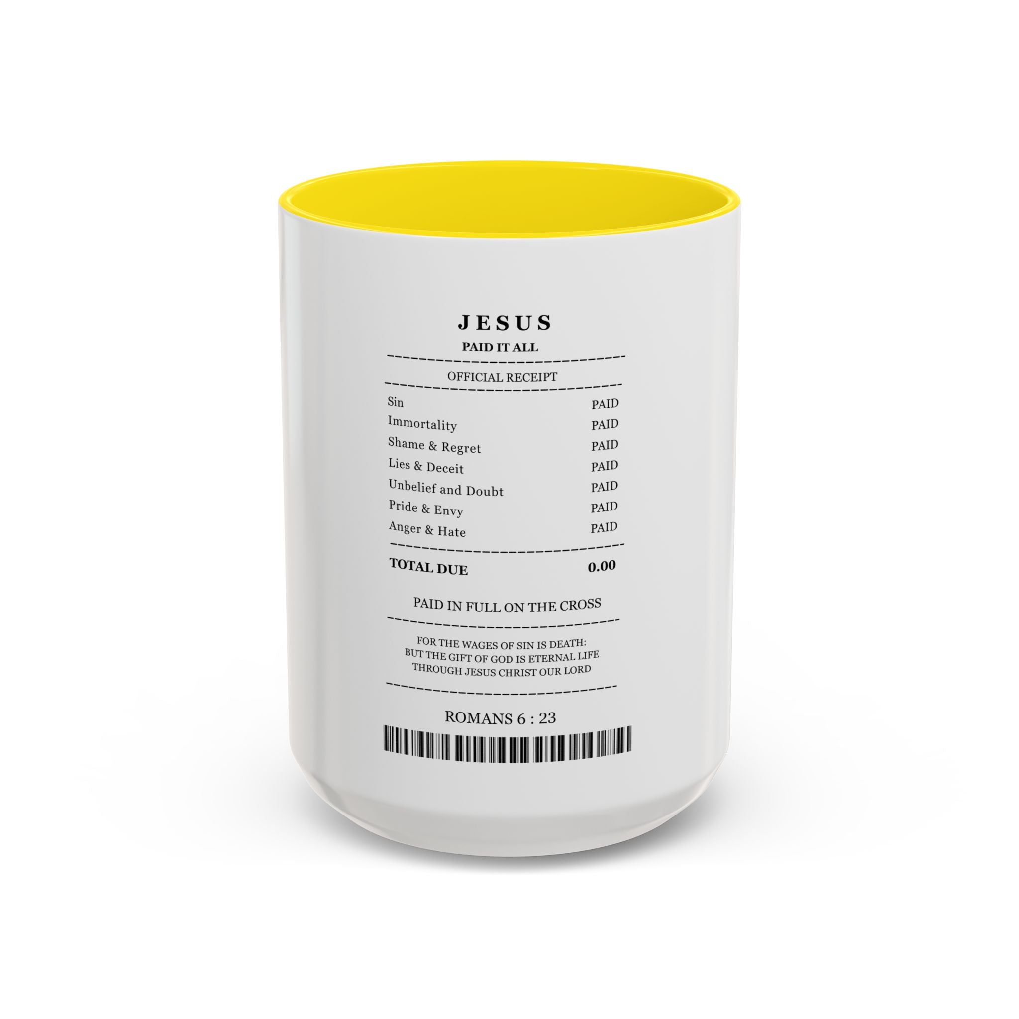 Jesus 'Paid in Full' Coffee Mug (11/15oz) | Faith Based Coffee Mug