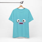 Shocked Face Expression Emoji Face Cute T-Shirt — Funny Minimal Mood Graphic Tee