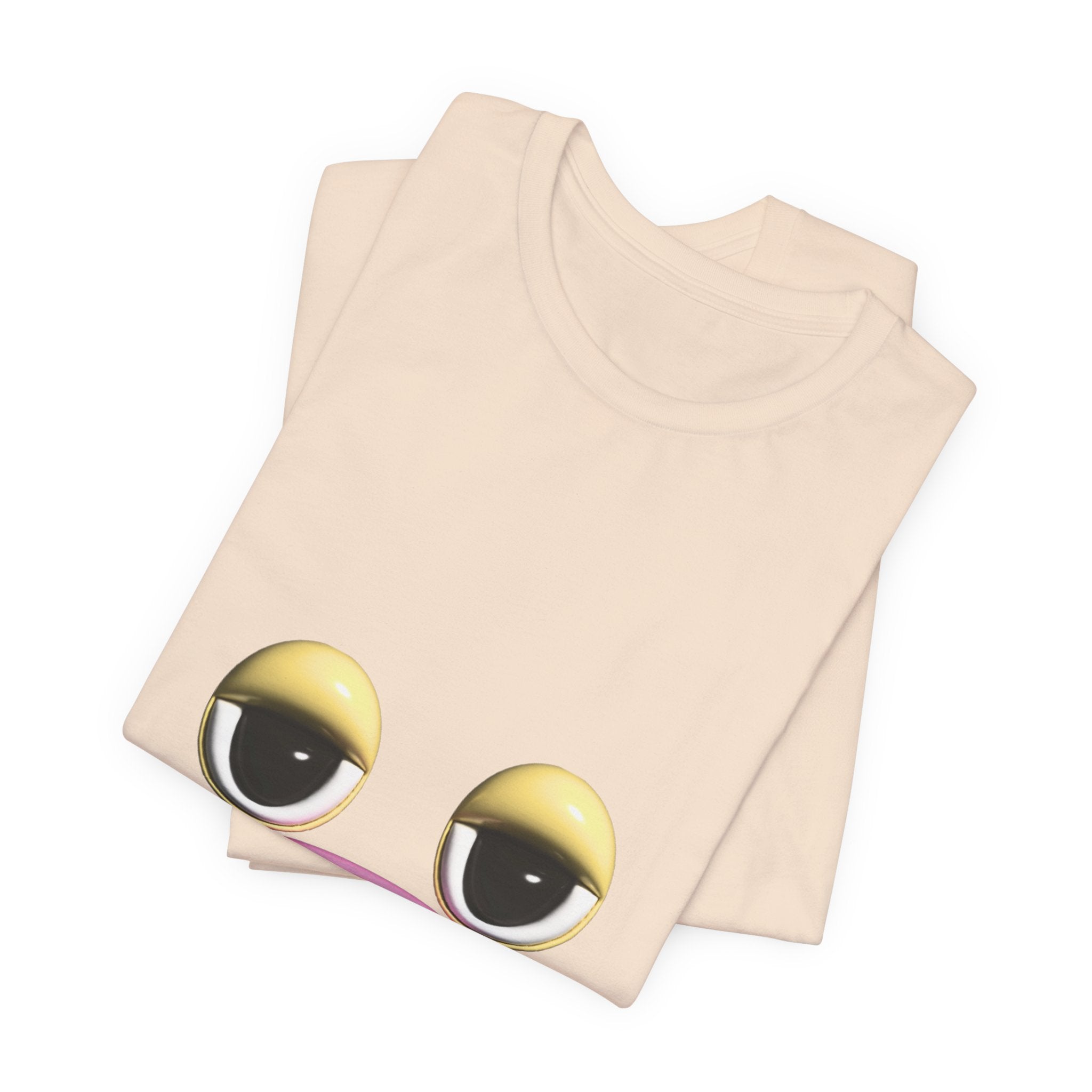 Unimpressed Mood Face T-Shirt – Funny Minimalist Graphic Tee Face