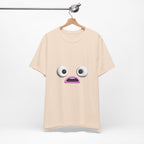 Shocked Face Expression Emoji Face Cute T-Shirt — Funny Minimal Mood Graphic Tee