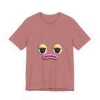 Unimpressed Mood Face T-Shirt – Funny Minimalist Graphic Tee Face