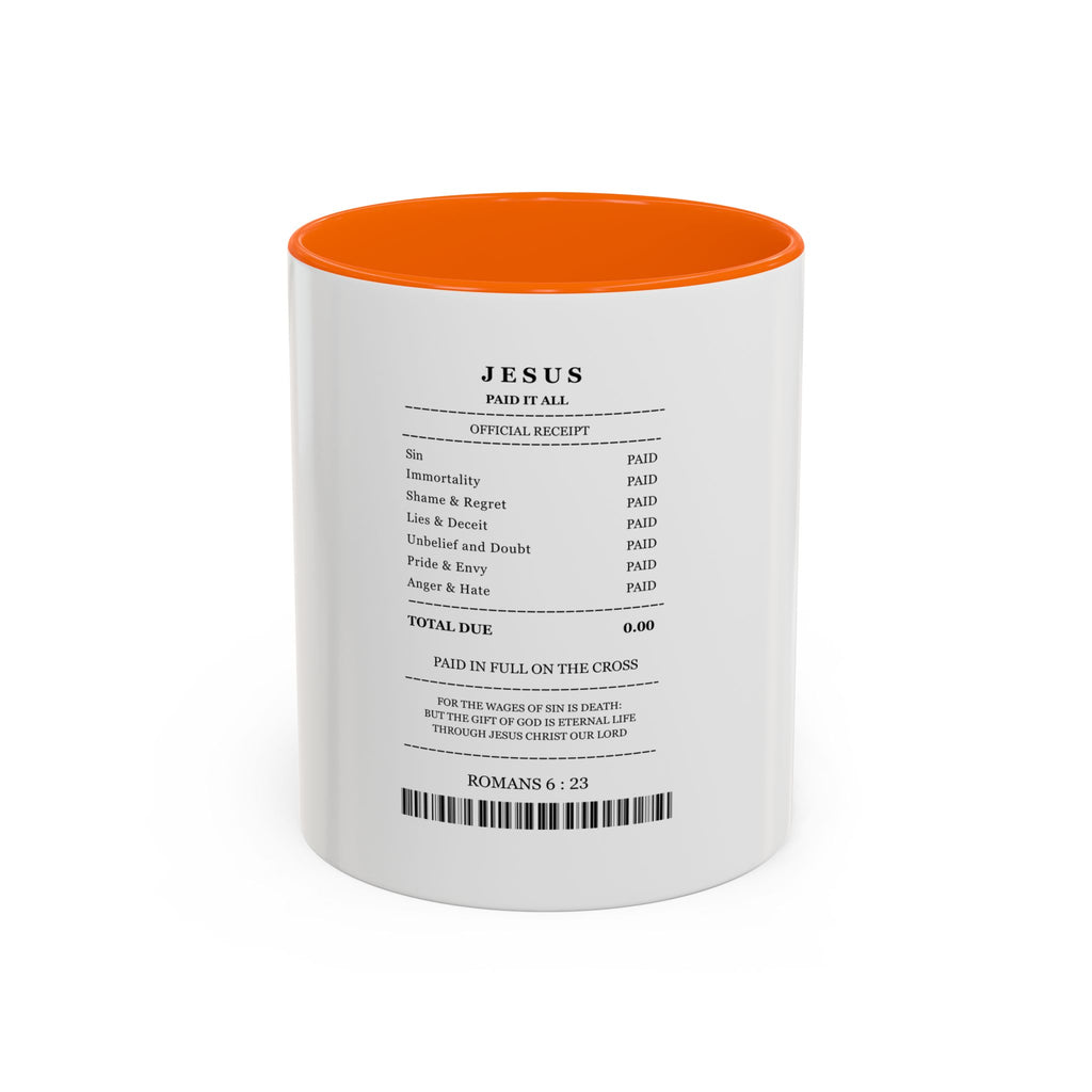 Jesus 'Paid in Full' Coffee Mug (11/15oz) | Faith Based Coffee Mug