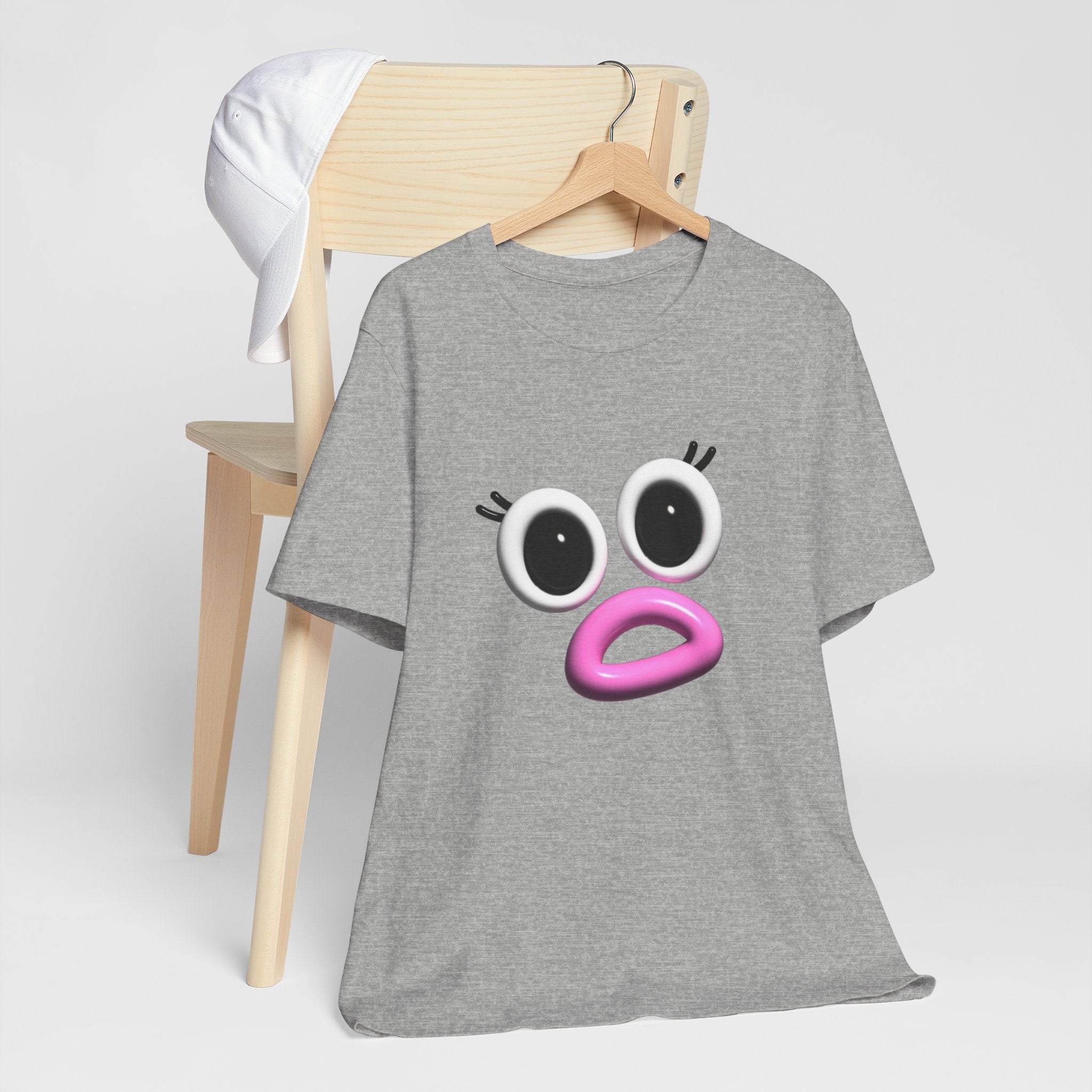 OMG Speechless Face T-Shirt – Funny Shocked Reaction Mood Tee