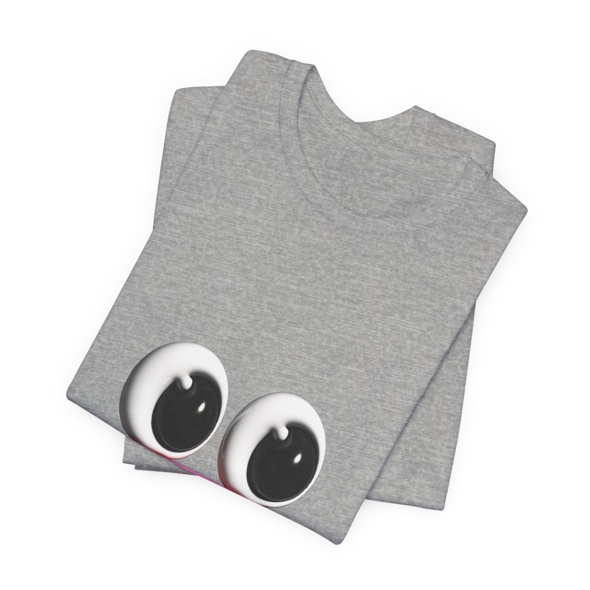 Sad Emoji Face T-Shirt — Cute Pink Pout Graphic Tee