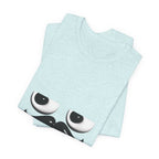 Funny Mustache Eyes T-Shirt – Minimalist Humor Emoji Face Graphic Tee