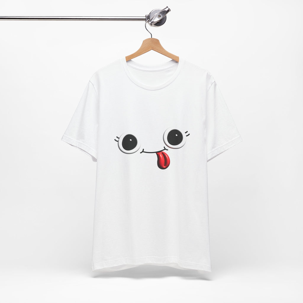 Cute Silly Emoji Face T-Shirt — Minimal Cute Graphic Tee