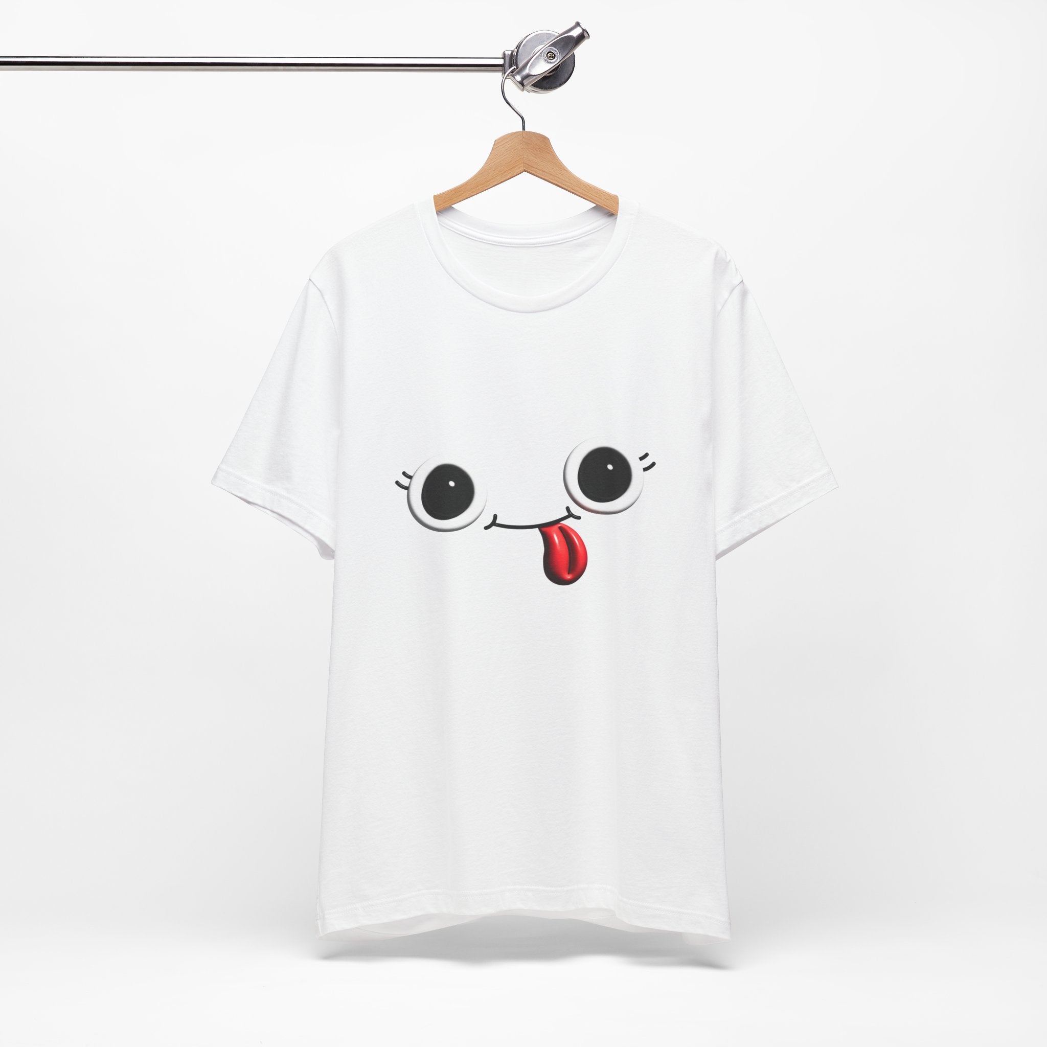 Cute Silly Emoji Face T-Shirt — Minimal Cute Graphic Tee