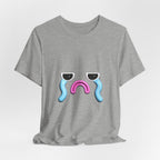 Sad but cute Emoji Face T-Shirt — Minimal Relatable Aesthetic Graphic Tee