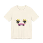 Unimpressed Mood Face T-Shirt – Funny Minimalist Graphic Tee Face
