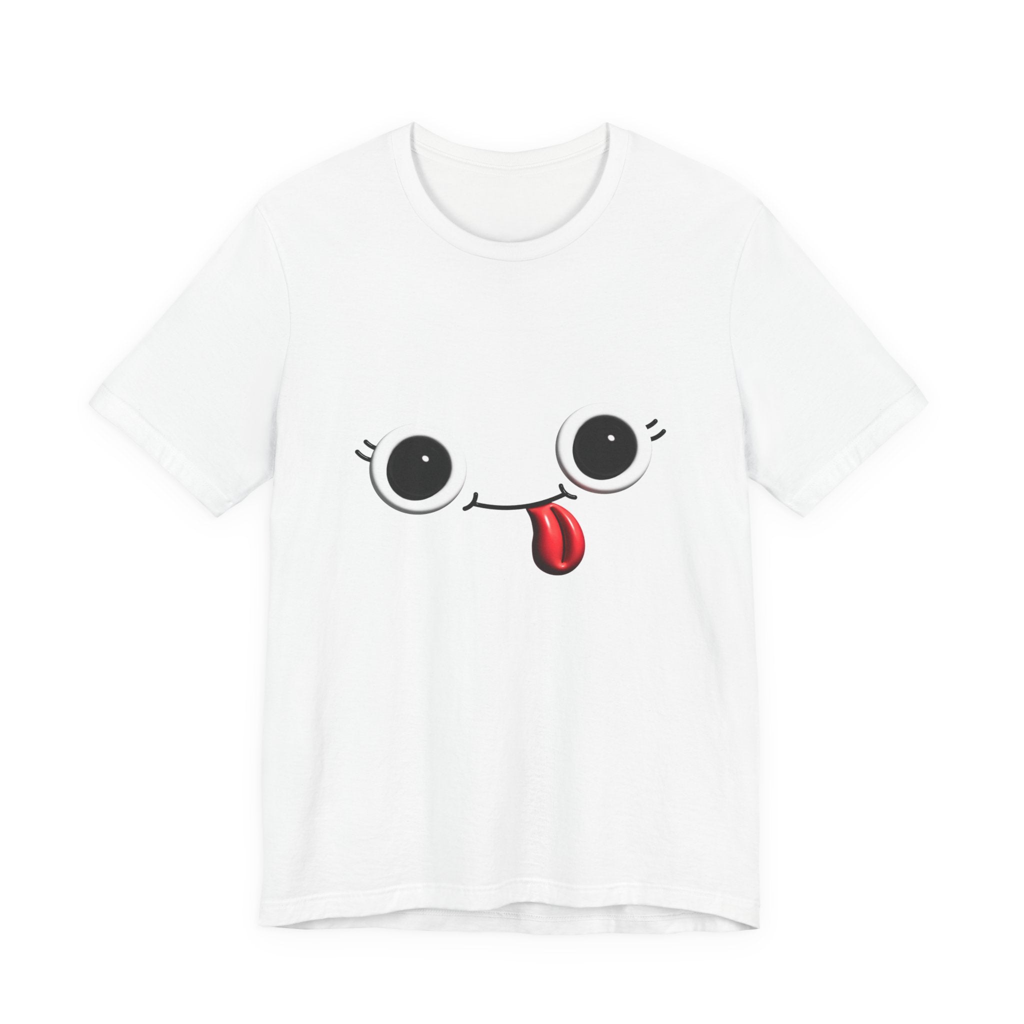 Cute Silly Emoji Face T-Shirt — Minimal Cute Graphic Tee