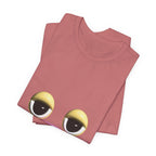 Unimpressed Mood Face T-Shirt – Funny Minimalist Graphic Tee Face