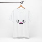Shocked Face Expression Emoji Face Cute T-Shirt — Funny Minimal Mood Graphic Tee