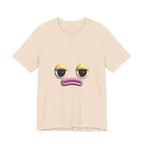 Unimpressed Mood Face T-Shirt – Funny Minimalist Graphic Tee Face