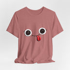 Cute Silly Emoji Face T-Shirt — Minimal Cute Graphic Tee
